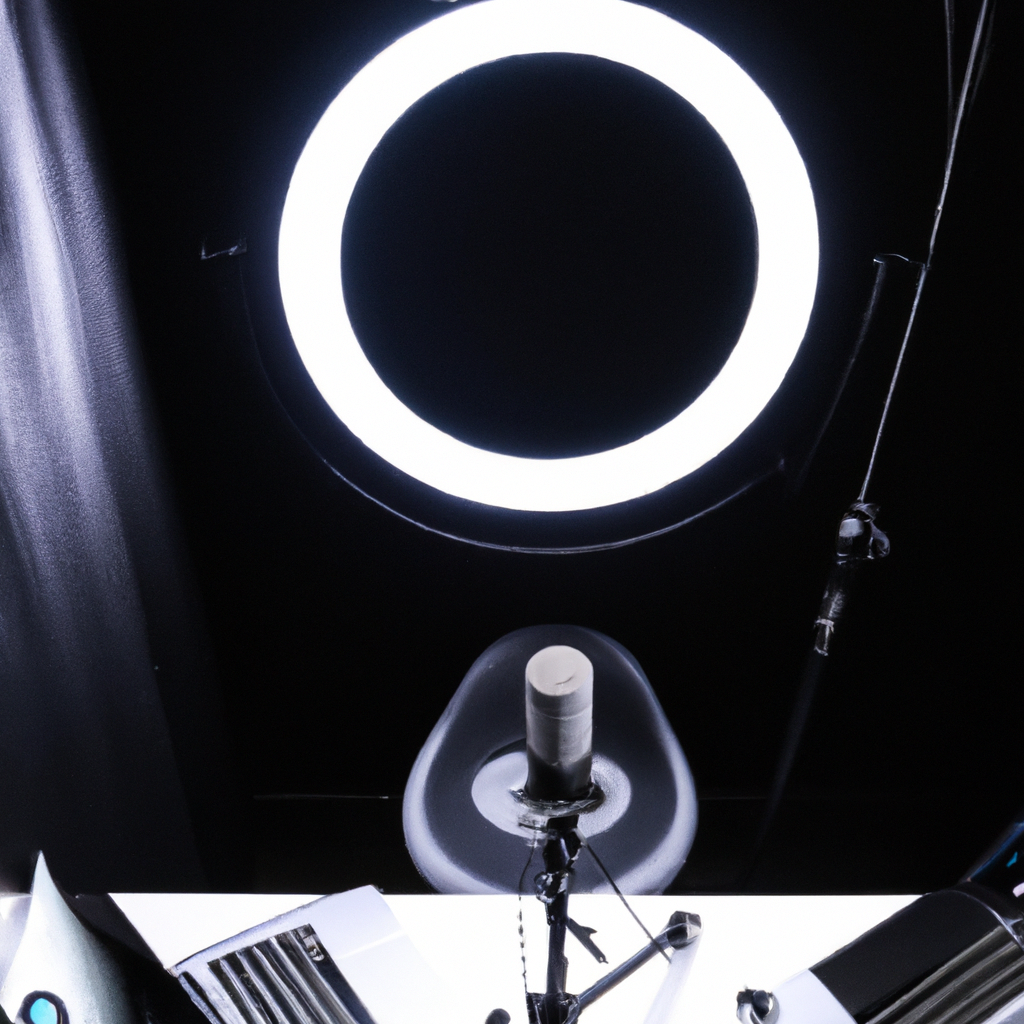 Espacio de creador en Santiago de Chile: cámara, micrófono, luces y laptop listos para producir contenido digital